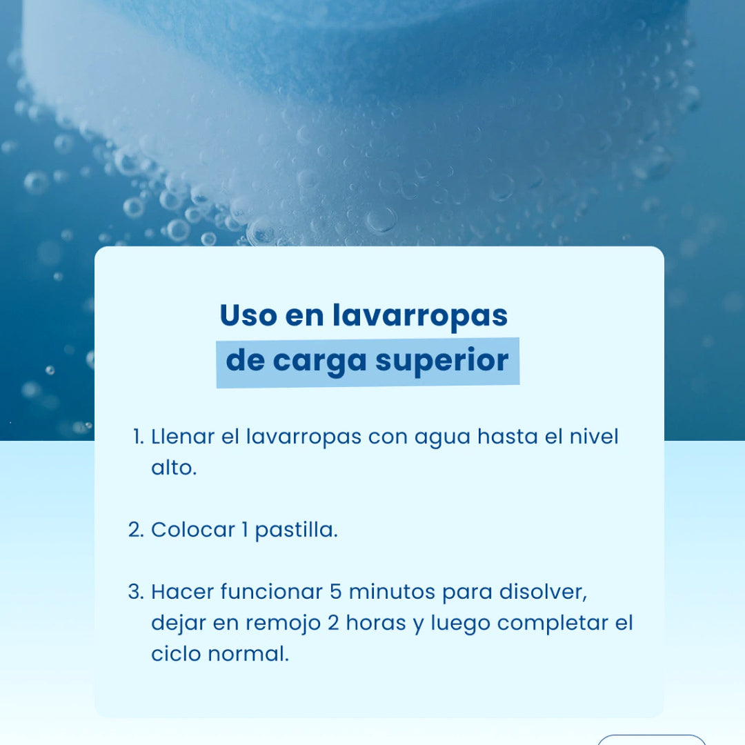 PACK x12 PASTILLAS DE LIMPIEZA PARA LAVARROPA Y LAVAPLATOS