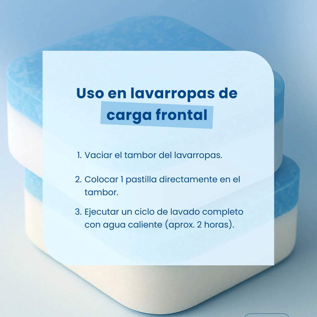 PACK x12 PASTILLAS DE LIMPIEZA PARA LAVARROPA Y LAVAPLATOS